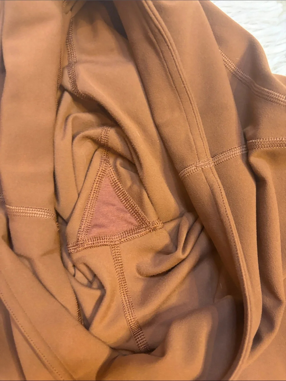 Lululemon Groove Nulu super high rise flare pant W5DKMS butternut brown 10